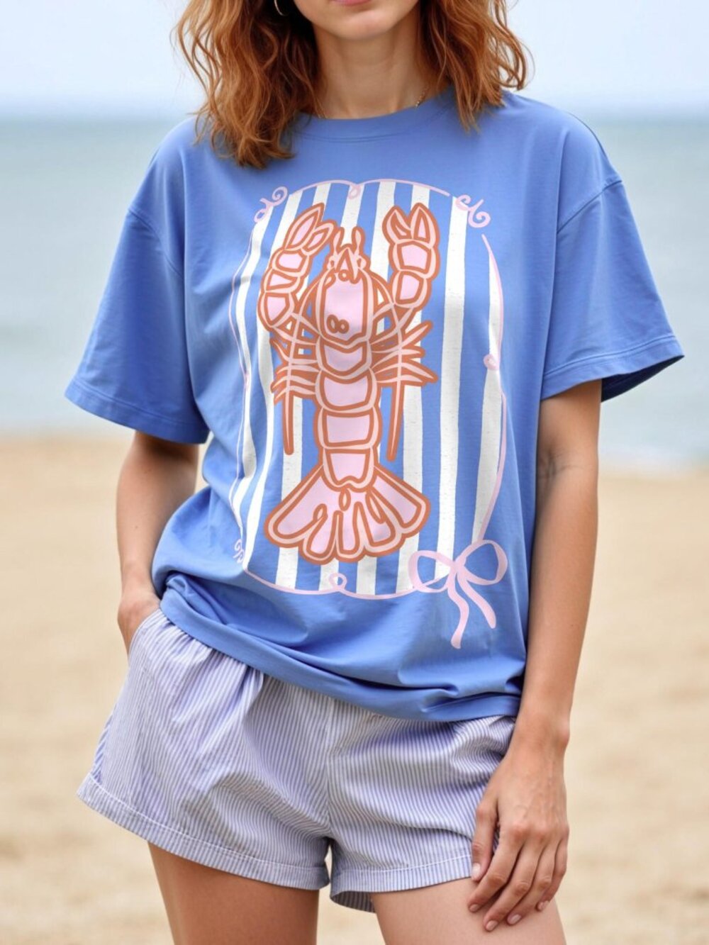 Lobster Graphic Tee 🦞 | Maritime Shirt | Coastal Aesthetic T-Shirt
